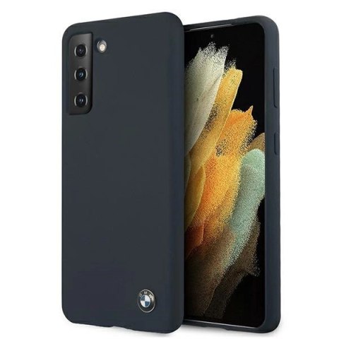Etui BMW Silicone Signature na Samsung Galaxy S21 - granatowe