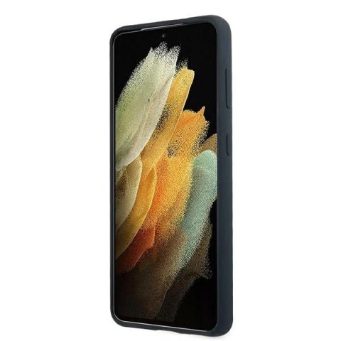 Etui BMW Silicone Signature na Samsung Galaxy S21 - granatowe