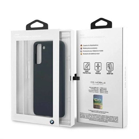 Etui BMW Silicone Signature na Samsung Galaxy S21 - granatowe