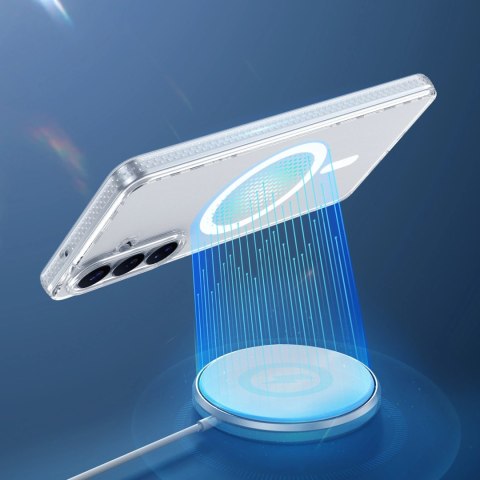 Etui Dux Ducis Clin Mag kompatybilne z MagSafe na Samsung Galaxy S26 Plus - przezroczyste