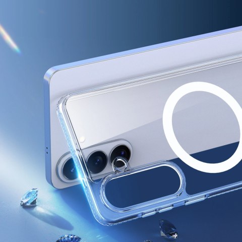 Etui Dux Ducis Clin Mag kompatybilne z MagSafe na Samsung Galaxy S26 Plus - przezroczyste