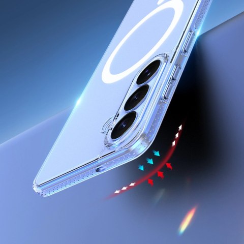 Etui Dux Ducis Clin Mag kompatybilne z MagSafe na Samsung Galaxy S26 Plus - przezroczyste