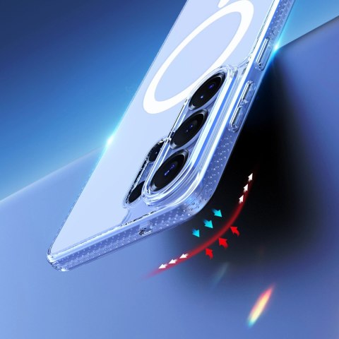 Etui Dux Ducis Clin Mag kompatybilne z MagSafe na Samsung Galaxy S26 Ultra - przezroczyste