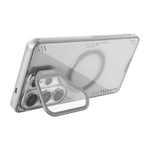 Etui Nillkin Iceblade Prop Magnetic z osłoną aparatu i podstawką kompatybilne z MagSafe na Samsung Galaxy S26 Ultra - przezroczy