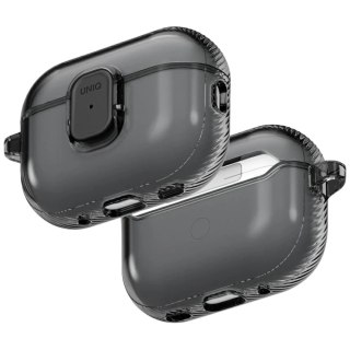 Etui UNIQ Glase Pro na AirPods Pro 3 Lock Case - przezroczysto-czarne