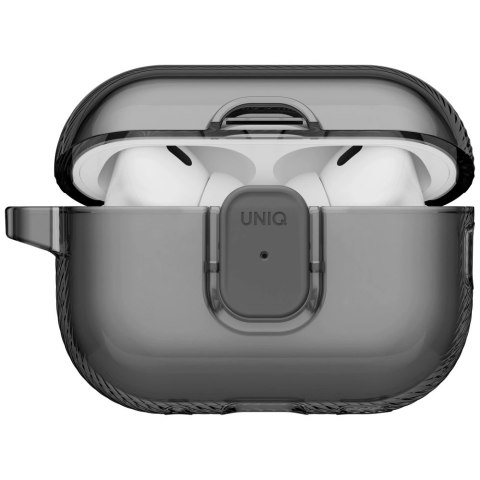 Etui UNIQ Glase Pro na AirPods Pro 3 Lock Case - przezroczysto-czarne