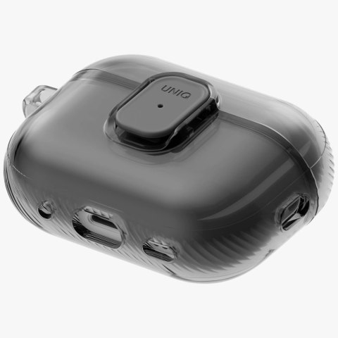 Etui UNIQ Glase Pro na AirPods Pro 3 Lock Case - przezroczysto-czarne