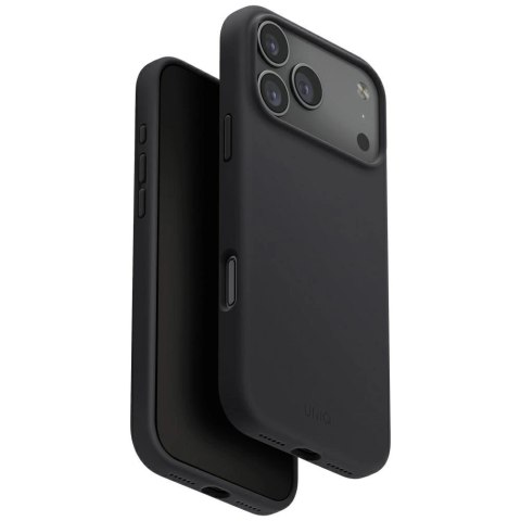 Etui UNIQ Lino na iPhone 17 Pro Magclick Charging - szare