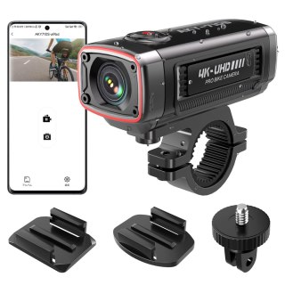 Kamera sportowa AKEEYO AKY-710S wideorejestrator 4K na kierownicę motocykl - czarna