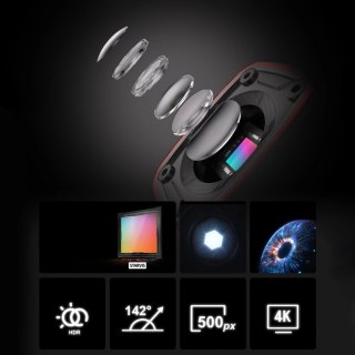 Kamera sportowa AKEEYO AKY-710S wideorejestrator 4K na kierownicę motocykl - czarna
