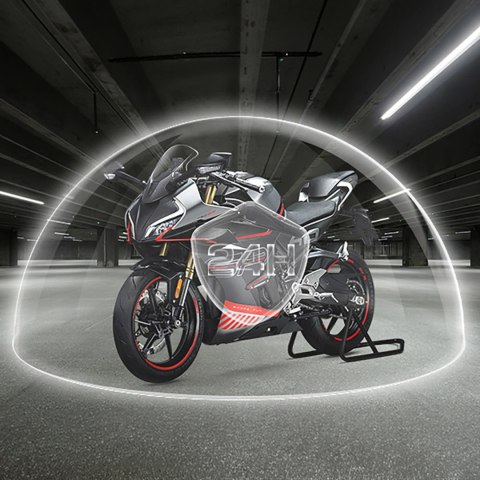 Kamera sportowa AKEEYO AKY-710S wideorejestrator 4K na kierownicę motocykl - czarna