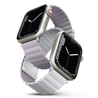 Pasek Uniq Revix na Apple Watch 42 / 44 / 45 / 49 mm - liliowo-biały
