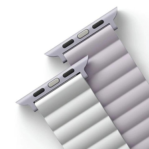 Pasek Uniq Revix na Apple Watch 42 / 44 / 45 / 49 mm - liliowo-biały