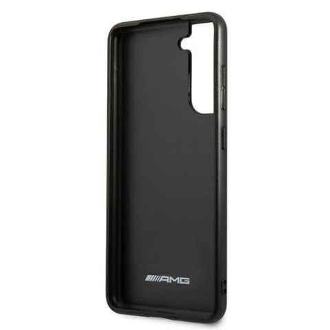 Etui AMG Leather Debossed Lines na Samsung Galaxy S21 FE - czarne