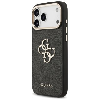 Etui Guess 4G Big 4G Classic Logo na iPhone 17 Pro Max - czarno-złoty