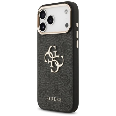 Etui Guess 4G Big 4G Classic Logo na iPhone 17 Pro Max - czarno-złoty