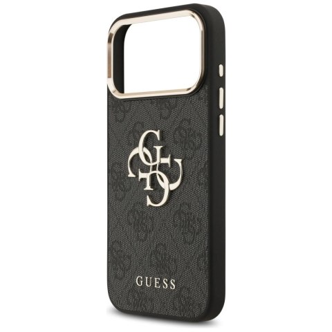 Etui Guess 4G Big 4G Classic Logo na iPhone 17 Pro Max - czarno-złoty