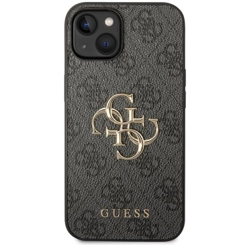 Etui Guess 4G Big Metal Logo na iPhone 15 - szare