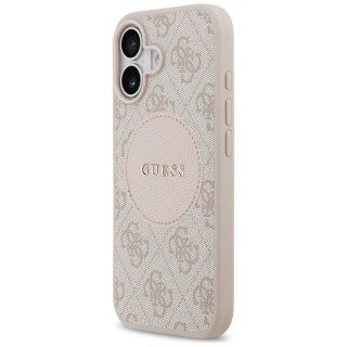 Etui Guess 4G Circle Classic Logo MagSafe na iPhone 17 - różowe