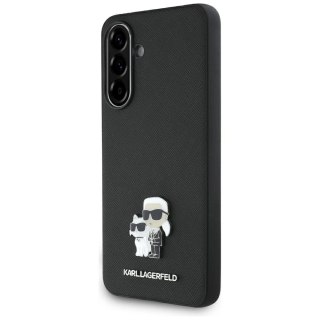 Etui Karl Lagerfeld Saffiano w/ K&C Metal Logo na Samsung Galaxy A56 - czarne