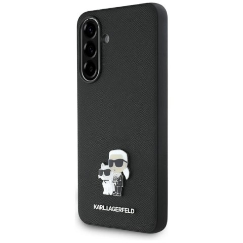 Etui Karl Lagerfeld Saffiano w/ K&C Metal Logo na Samsung Galaxy A56 - czarne