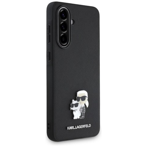 Etui Karl Lagerfeld Saffiano w/ K&C Metal Logo na Samsung Galaxy A56 - czarne