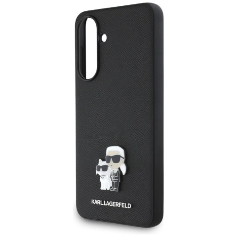 Etui Karl Lagerfeld Saffiano w/ K&C Metal Logo na Samsung Galaxy A56 - czarne