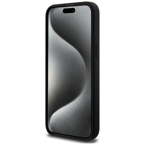 Etui Karl Lagerfeld Silicone Karl&Choupette Ring MagSafe na iPhone 15 Pro Max - czarne