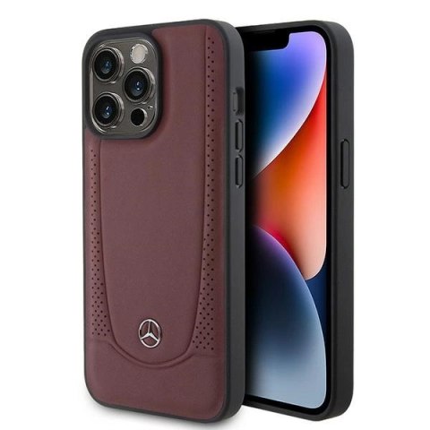 Etui Mercedes Leather Urban Bengale na iPhone 15 Pro - czerwone