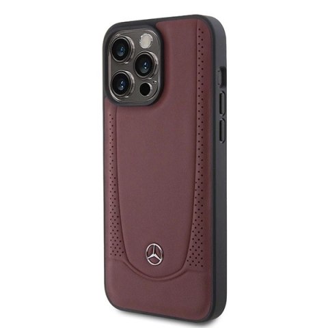 Etui Mercedes Leather Urban Bengale na iPhone 15 Pro - czerwone