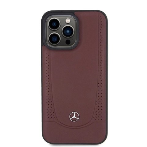 Etui Mercedes Leather Urban Bengale na iPhone 15 Pro - czerwone