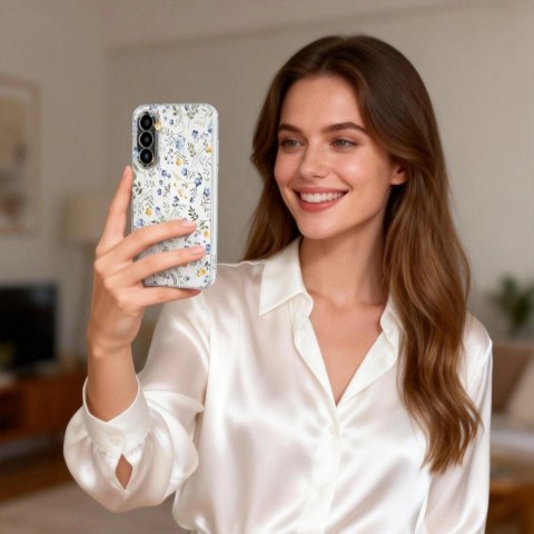 Etui Tech-Protect FlexAir na Samsung Galaxy A27 - przezroczysto-kwiatowy