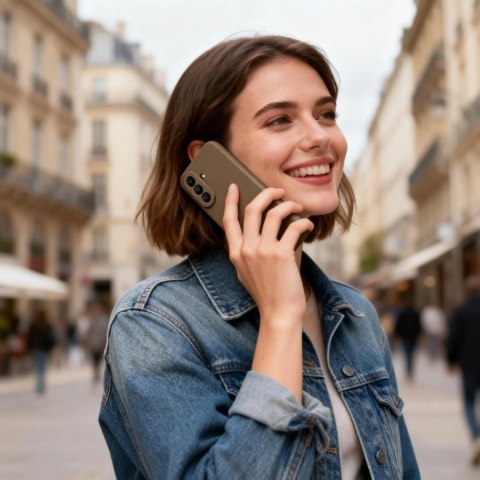 Etui Tech-Protect Icon na Samsung Galaxy A27 5G - brązowe