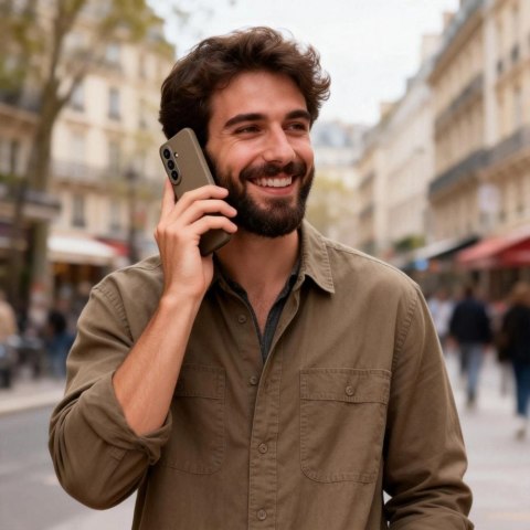 Etui Tech-Protect Icon na Samsung Galaxy A27 5G - brązowe