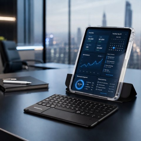 Etui z klawiaturą AMAZINGTHING Minimal Case Keylite Combo na iPad Air M3 11" - czarne