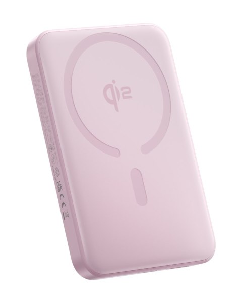 Baseus EnerFill FM12 magnetyczny power bank 22.5W 10000mAh pudrowy róż