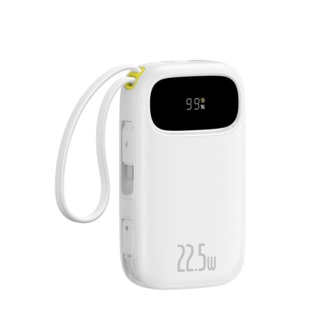 Baseus Qpow3 power bank z wyświetlaczem 22.5W 10000mAh księżycowa biel