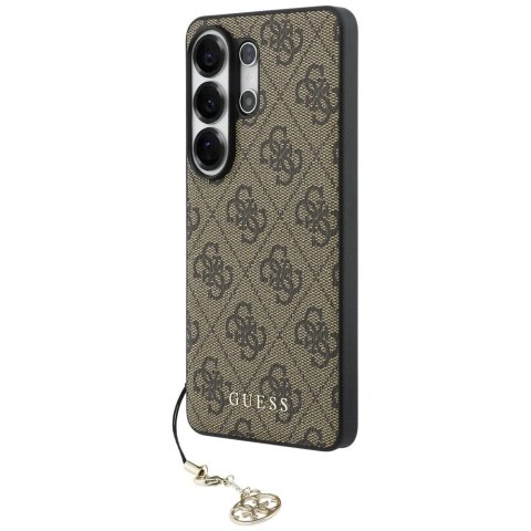 Etui Guess 4G Classic Logo Charm MagSafe na Samsung Galaxy S26 Ultra - brązowe
