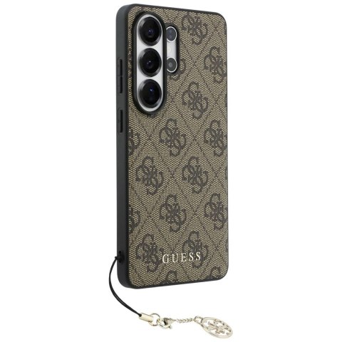 Etui Guess 4G Classic Logo Charm MagSafe na Samsung Galaxy S26 Ultra - brązowe