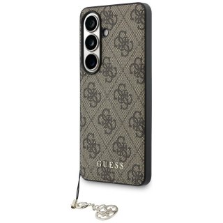 Etui Guess 4G Classic Logo Charm MagSafe na Samsung Galaxy S26 - brązowe