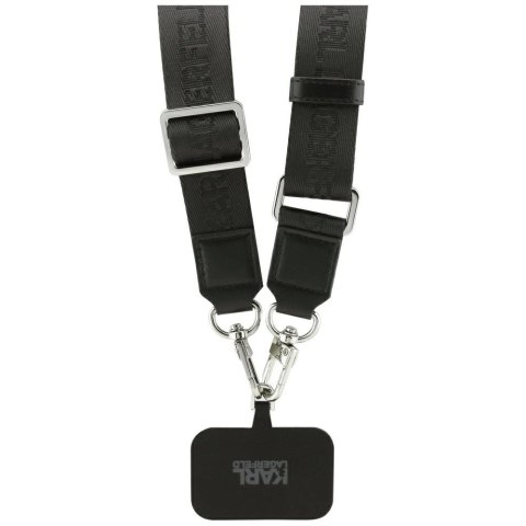 Etui Karl Lagerfeld Big Strap Choupette Metal Logo MagSafe na iPhone 17 Pro Max - czarne