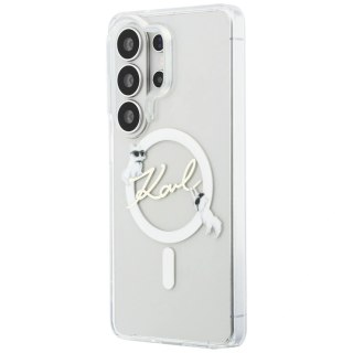 Etui Karl Lagerfeld IML KC Script MagSafe na Samsung Galaxy S26 Ultra - przezroczyste