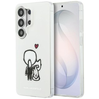 Etui Karl Lagerfeld IML Karl&Choupette MagSafe na Samsung Galaxy S26 Ultra - przezroczyste