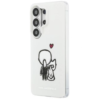Etui Karl Lagerfeld IML Karl&Choupette MagSafe na Samsung Galaxy S26 Ultra - przezroczyste