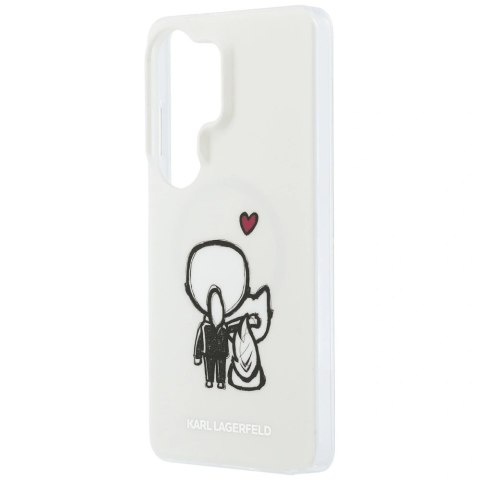 Etui Karl Lagerfeld IML Karl&Choupette MagSafe na Samsung Galaxy S26 Ultra - przezroczyste