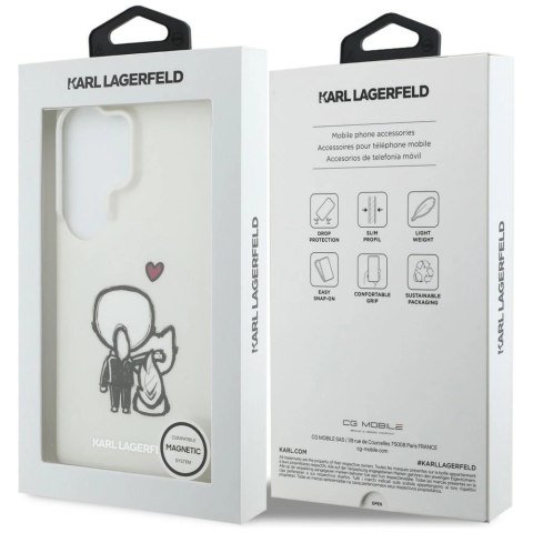 Etui Karl Lagerfeld IML Karl&Choupette MagSafe na Samsung Galaxy S26 Ultra - przezroczyste