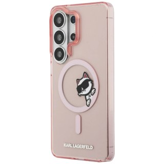 Etui Karl Lagerfeld IML Peekaboo Choupette MagSafe na Samsung Galaxy S26 Ultra - różowe