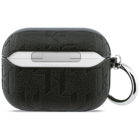 Etui Karl Lagerfeld Monogram Karl & Choupette Head na AirPods Pro 3 - czarne
