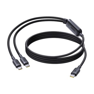 Kabel Baseus Flash 4 140W 2w1 USB-C do USB-C + USB-C 1.5 m - czarny