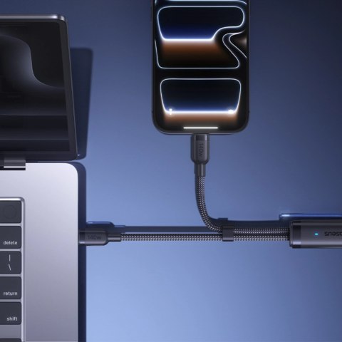 Kabel Baseus Flash 4 140W 2w1 USB-C do USB-C + USB-C 1.5 m - czarny